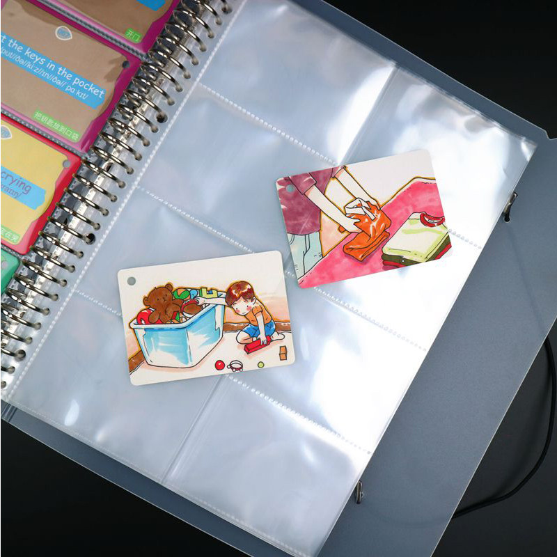 A4-30孔8格名片活页替芯大白卡册插袋内页收纳袋名片册增加活页,文具电教/文化用品/商务用品,名片册,淘宝优惠券,粉丝福利购,淘宝优惠卷