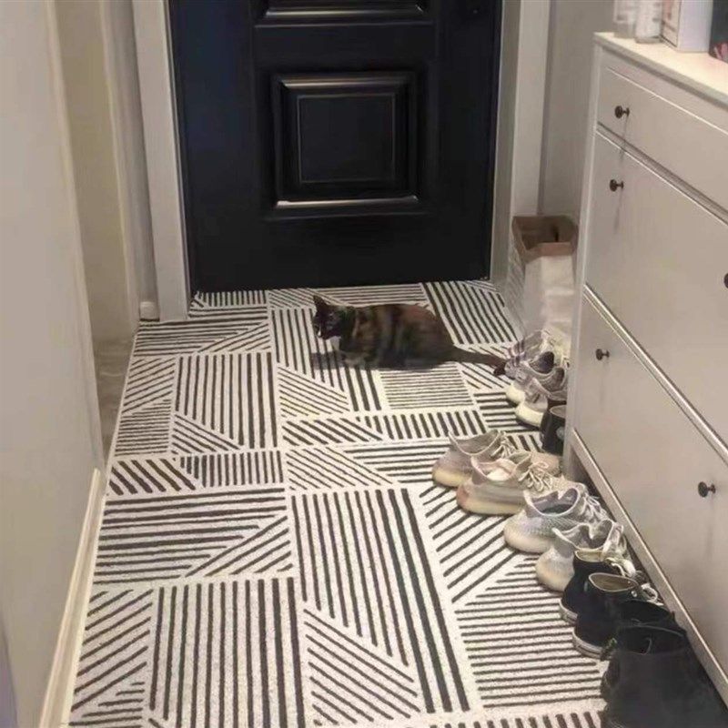 生活予你黑白简约入户门地垫玄关进门家用门外丝圈脚踩垫地毯门垫,居家布艺,家用脚垫,淘宝优惠券,粉丝福利购,淘宝优惠卷