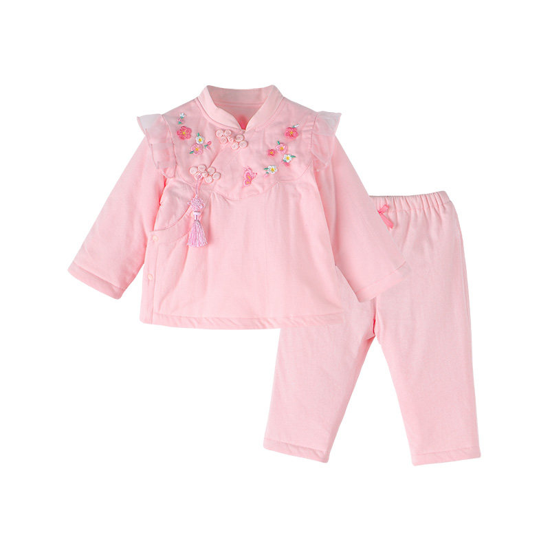 宝然女宝宝汉服套装薄棉衣服女童唐装婴儿中国风旗袍抓周礼服6216,童装/婴儿装/亲子装,汉服,淘宝优惠券,粉丝福利购,淘宝优惠卷