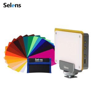Selens AL led摄影灯摄影色温片 美颜色卡滤色片20色纸套装