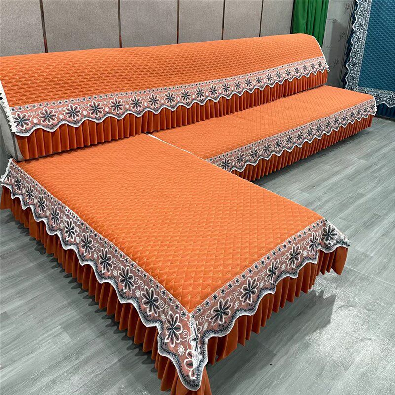 定制加长加宽加大四季通用防滑面料贵妃开叉沙发垫靠背扶手搭巾