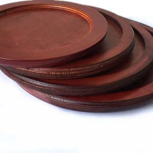 圆形木垫石锅底托砂锅垫汤碗垫韩式石锅拌饭托盘隔热垫瓦罐垫盘