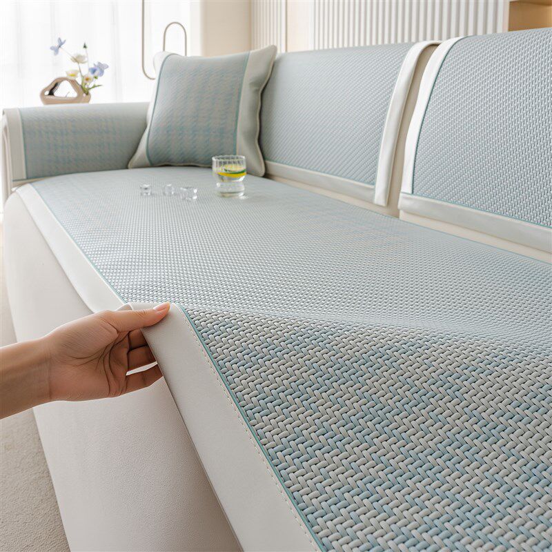2025新款夏季凉感沙发垫夏用单片固定防滑夏天沙发冰感丝凉席坐垫