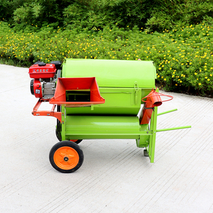 新款水稻风选全喂入水稻脱粒机农用打谷机收稻机家用小型