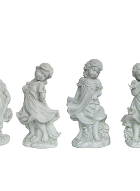 户外欧式天使人物雕塑摆件玻璃钢雕像仿石膏园林别墅庭院公园装饰