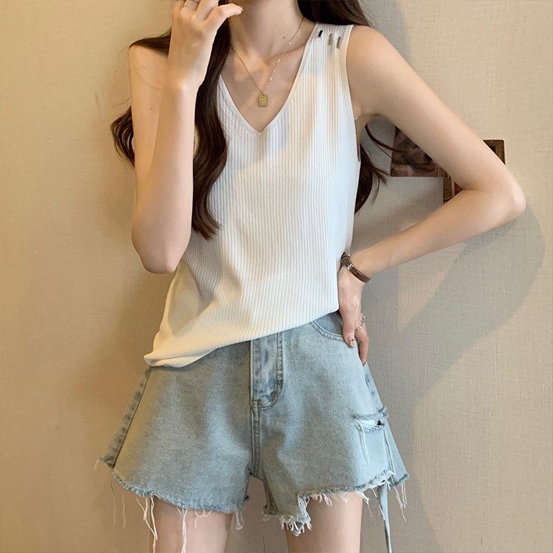 外穿V领吊带女大码胖mm宽松显瘦无袖上衣2024夏季新款内搭小背心,女装/女士精品,大码内搭,淘宝优惠券,粉丝福利购,淘宝优惠卷