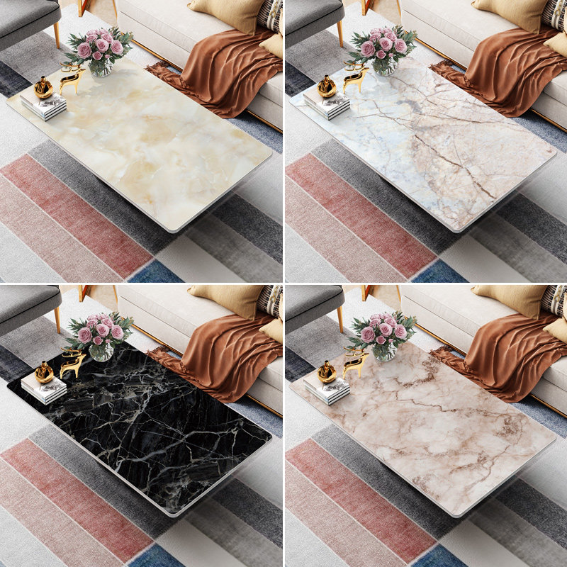3d茶几桌布防水防油免洗 茶几垫网红大理石纹桌垫软玻璃pvc餐桌布,居家布艺,茶几垫,淘宝优惠券,粉丝福利购,淘宝优惠卷