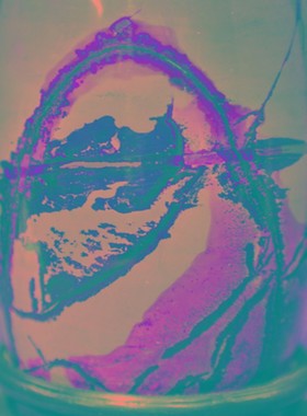 创意草花石头广西国画石奇石摆件多功能文房鼓形圆珠笔笔筒花盆