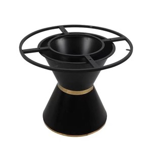 铁艺圆桌脚圆餐桌腿框架支架新款酒店用圆形底座圆桌腿加厚