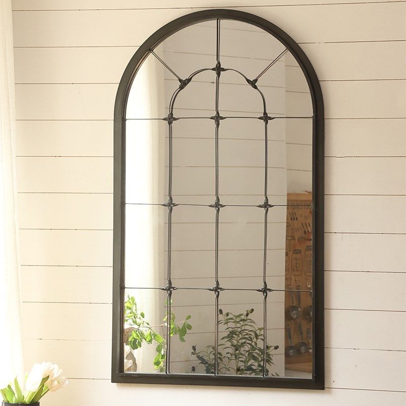 法式铁艺假窗户装饰镜子餐厅玄关花园壁挂 客厅阳台庭院店铺装饰,住宅家具,装饰镜,淘宝优惠券,粉丝福利购,淘宝优惠卷