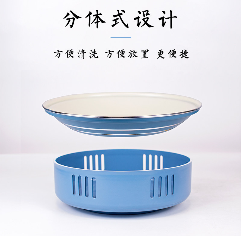 酒精炉小火锅加厚干锅锅仔商用铝合金浅汤炉不粘鱼头锅海鲜盘牛蛙