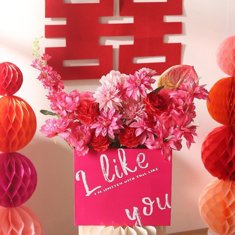 吾家婚品立体喜字摆件婚庆婚房订婚装饰摆件插花花篮新房布置用品,节庆用品/礼品,婚庆绢花,淘宝优惠券,粉丝福利购,淘宝优惠卷