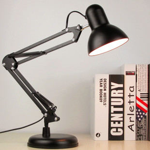 金属老式灯泡台灯学生护眼白炽灯书桌台灯可调光黄光螺口40W插电