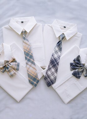 2021新款春秋学院风JK制服女衬衫长袖宽松白色学生衬衣上衣打底秋