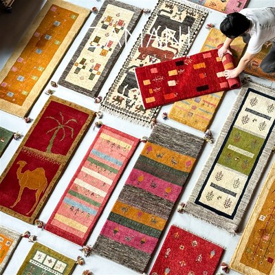 床边地毯 ZAMANI 波斯游牧艺术手工羊毛 Gabbeh 摩洛哥 土耳其