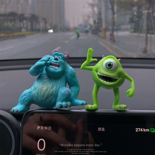 怪兽大学中控台装饰摆件车内摆件车载玩具车内装饰