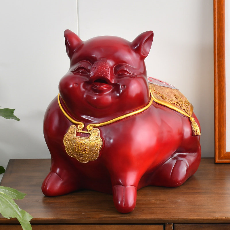 特大号储蓄罐招财金猪摆件创意大人只进不出超大容量存钱罐不可取