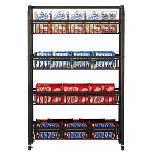 超市收银台前小货架便利店口香糖展示架零食药店小商品陈列小架子