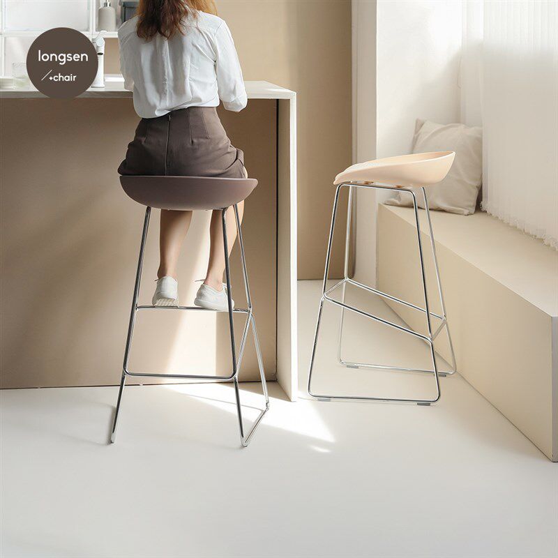酒吧吧椅酒店大堂咖啡厅奶茶店办公室茶水间前台新款电镀家用椅子,住宅家具,家用高脚椅,淘宝优惠券,粉丝福利购,淘宝优惠卷