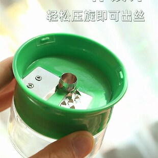 手持式蔬菜螺旋切丝器刨丝超细长不伤手角瓜打条厨房旋转简易神器