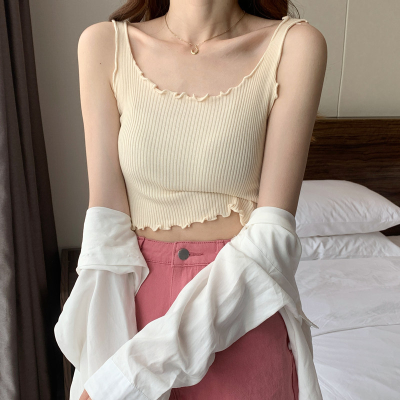 美背背心女外穿夏季打底内搭针织小吊带高腰短款露脐无袖t恤上衣,女装/女士精品,背心吊带,淘宝优惠券,粉丝福利购,淘宝优惠卷