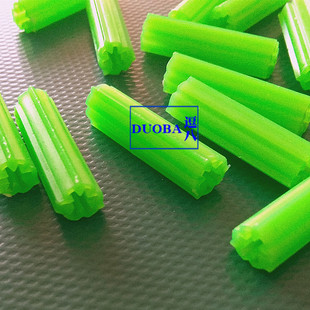 绿色膨胀管/塑料膨胀螺丝 膨胀胶塞 6MM 8MM 1000个/包
