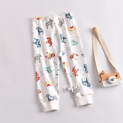 宝宝开裆裤春秋纯棉单条内穿婴儿秋裤睡裤儿童保暖裤线裤1秋冬3岁