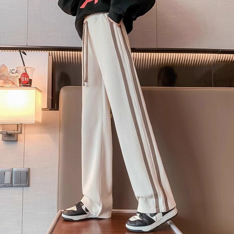 女童阔腿裤春秋外穿2024新款中大童洋气休闲裤儿童直筒灯芯绒裤子,童装/婴儿装/亲子装,裤子,淘宝优惠券,粉丝福利购,淘宝优惠卷