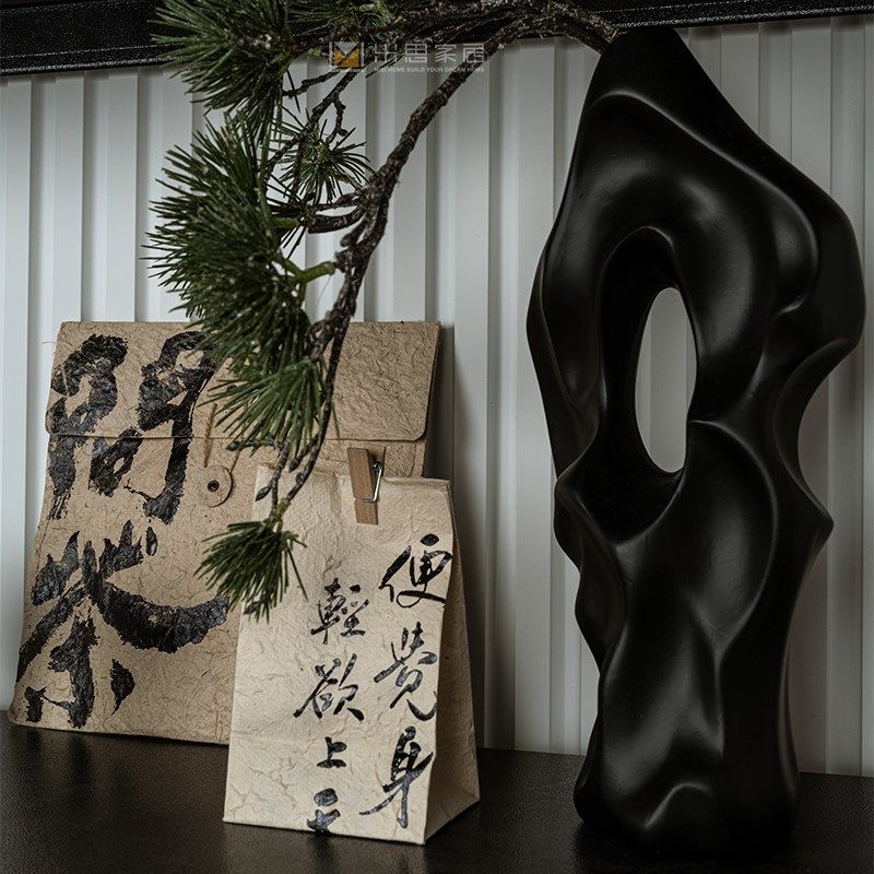 新中式样板间摆件书房书柜装饰品高级感茶室软装搭配组合茶具套装,家居饰品,装饰摆件,淘宝优惠券,粉丝福利购,淘宝优惠卷