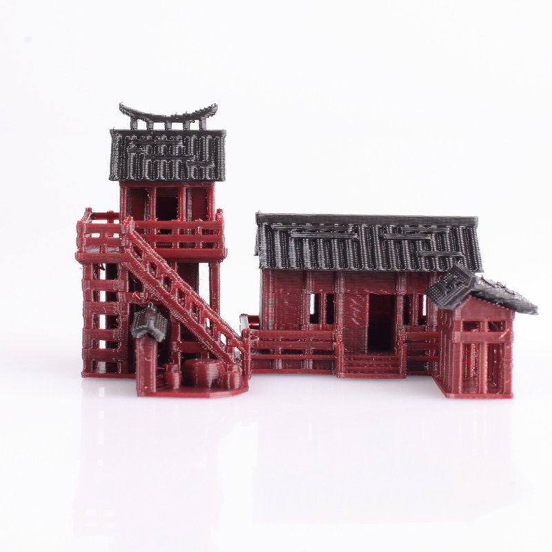 市井茶楼造景小摆件假山奇石水陆鱼缸庭院盆景书房中式古建筑模型,家居饰品,户外/庭院摆件,淘宝优惠券,粉丝福利购,淘宝优惠卷