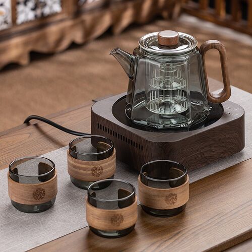 蒸煮茶器套装家用电陶炉泡茶办公室小型电热炉煮茶壶玻璃烧水茶壶