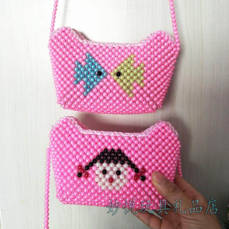 女孩珍珠包包儿童手工串珠包女童单肩斜挎包宝宝珠子背包手提包,童装/婴儿装/亲子装,包包,淘宝优惠券,粉丝福利购,淘宝优惠卷