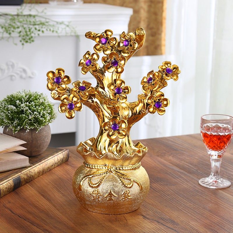 招财树摆件客厅电视柜酒柜装饰品家居玄关发财树摇钱树工艺品陶瓷,家居饰品,装饰摆件,淘宝优惠券,粉丝福利购,淘宝优惠卷