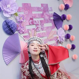 婚房布置套装床头装饰拉花婚礼结婚新房男女方卧室超大喜字背景墙