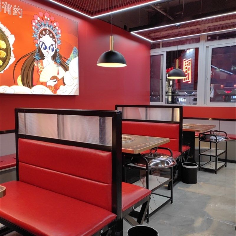 定制岩板卡座沙发奶茶店桌椅组合饭厅酒吧清吧工业风靠墙卡座沙发,商业/办公家具,卡座,淘宝优惠券,粉丝福利购,淘宝优惠卷