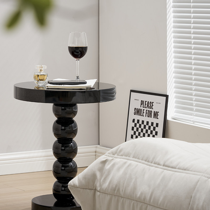 UP设计师家居奶油风中古边几圆形法式小茶几创意实木小桌子可移动,住宅家具,角几/边几,淘宝优惠券,粉丝福利购,淘宝优惠卷