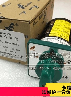 长信温州 HZ5D-20/4M08T变速转换开关倒顺开关银点铜件3档4节