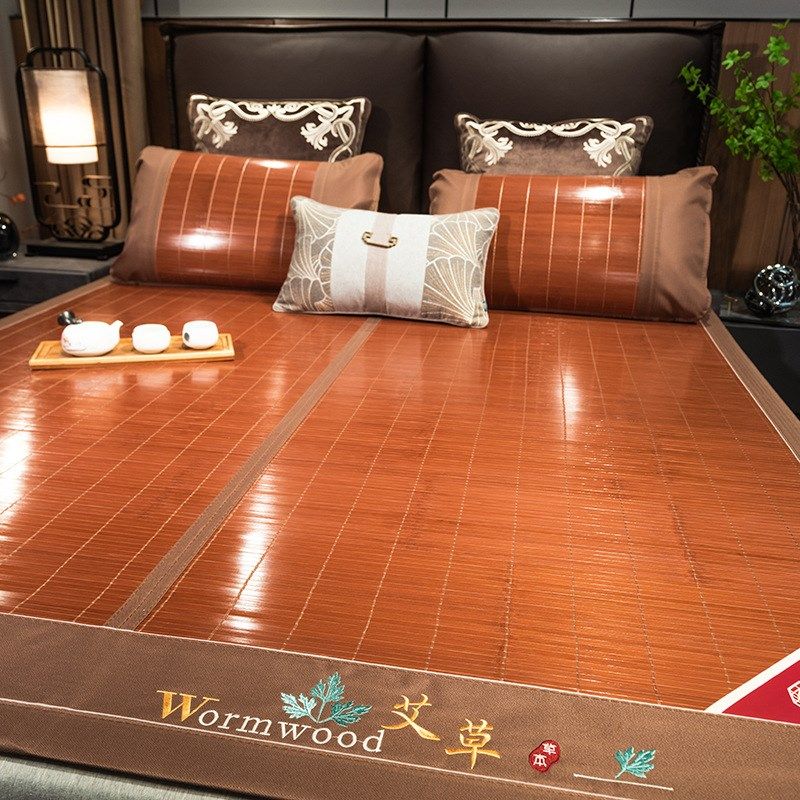 夏季凉席竹凉席碳化竹席双面折叠席子学生草席冰丝席双人床席藤席,床上用品,竹席,淘宝优惠券,粉丝福利购,淘宝优惠卷