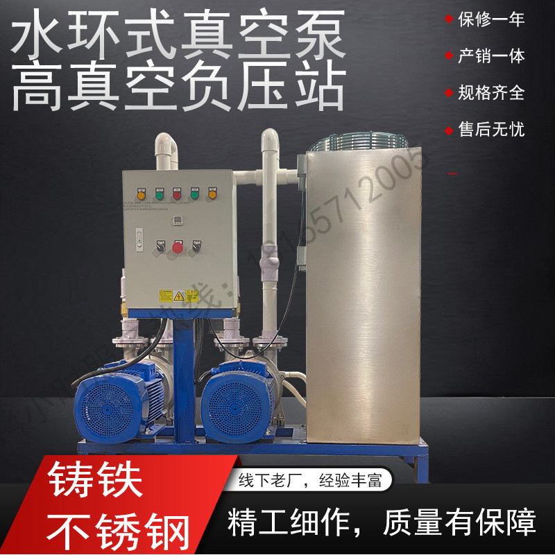 2BV液环式真空泵工业用机组 高真空负压站 不锈钢叶轮 压缩机自吸