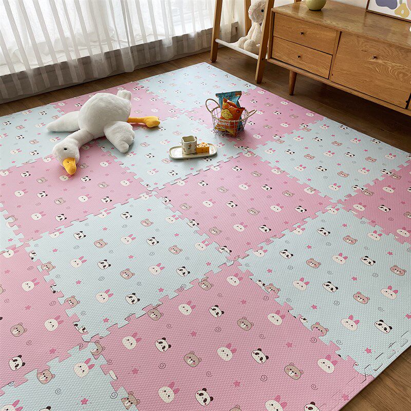 幼儿园早教中心阅读区室内拼接地垫大面积全铺防滑教室儿童爬爬垫