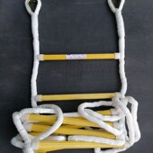 软梯绳梯高空工程下井方型踏棍尼龙树脂出租房检查逃生攀登软爬梯
