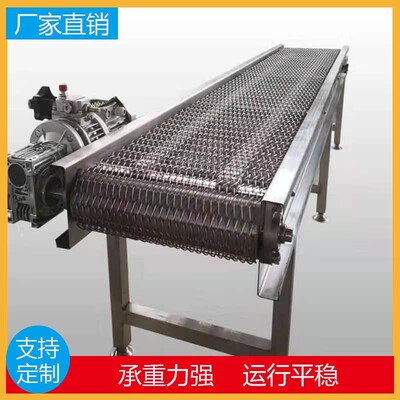 网带输送机耐高温不锈钢网炼工业食品流水线果蔬海鲜网带式输送机