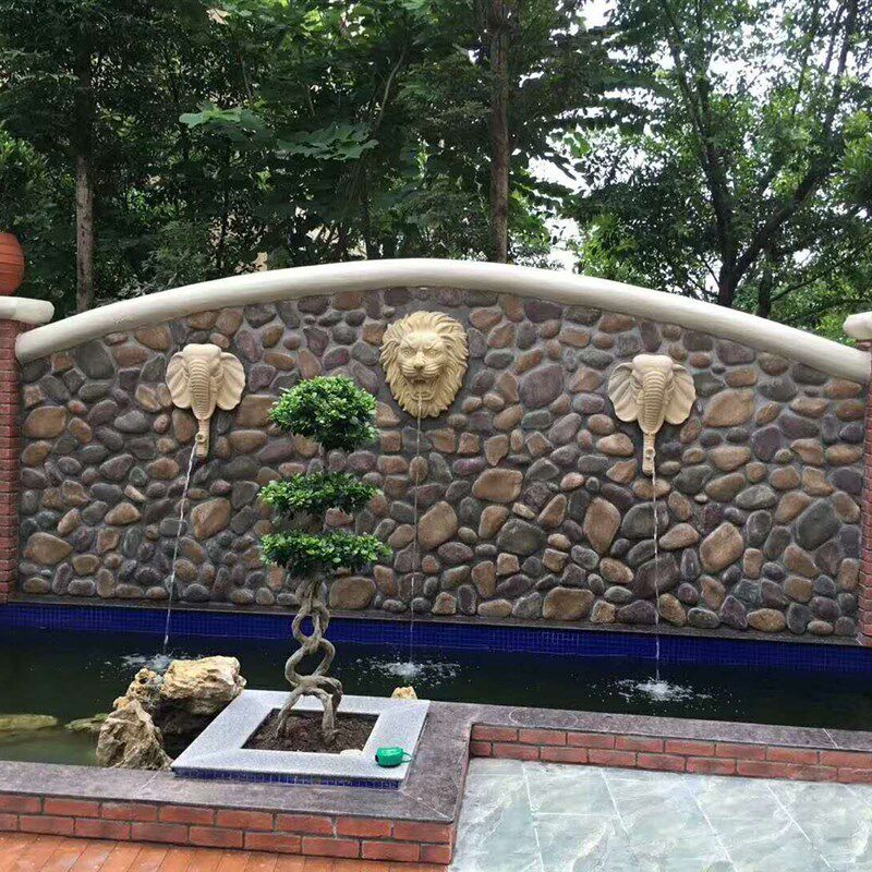 鹅卵石文化石外墙仿石纹欧式庭院水池围墙石内墙背景墙人造文化砖