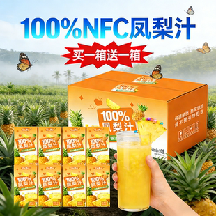 【买一箱送一箱】100%nfc凤梨汁新鲜凤梨汁山姆黑钻凤梨汁饮料