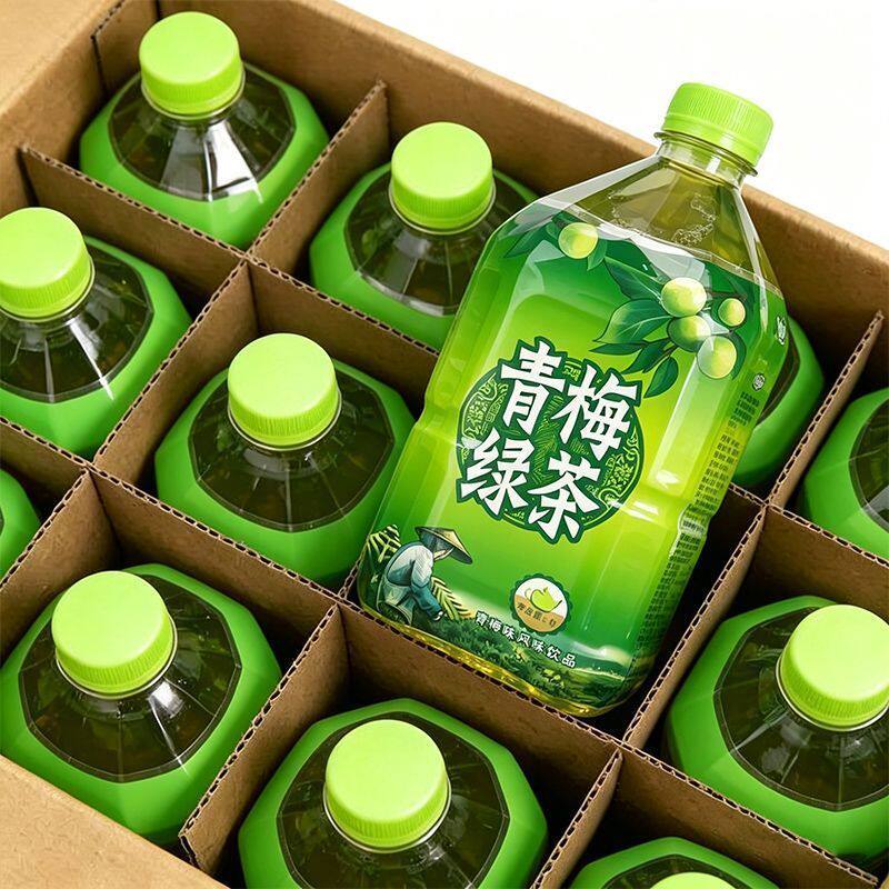 整箱大瓶超值商超同款青梅绿茶1升整箱整件茶饮料青梅绿茶12瓶