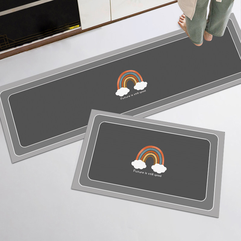 厨房地垫地毯家用新款硅藻泥吸水软垫子防滑防油可擦免洗耐脏脚垫,居家布艺,家用脚垫,淘宝优惠券,粉丝福利购,淘宝优惠卷