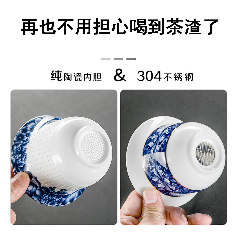 白瓷快客杯便携式旅行茶具套装便携包一壶二杯三杯户外功夫茶具小