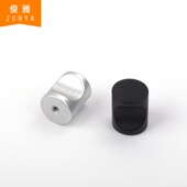 加厚抽屉衣柜单孔拉手橱柜家具圆形太空铝合金把手柜门小拉手 包邮