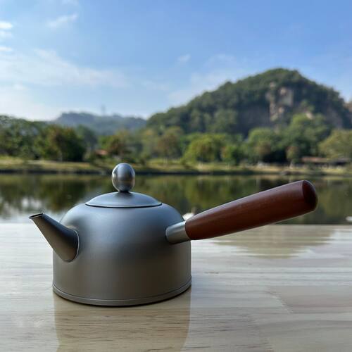 钛合金炭炉茶壶围炉煮茶手工