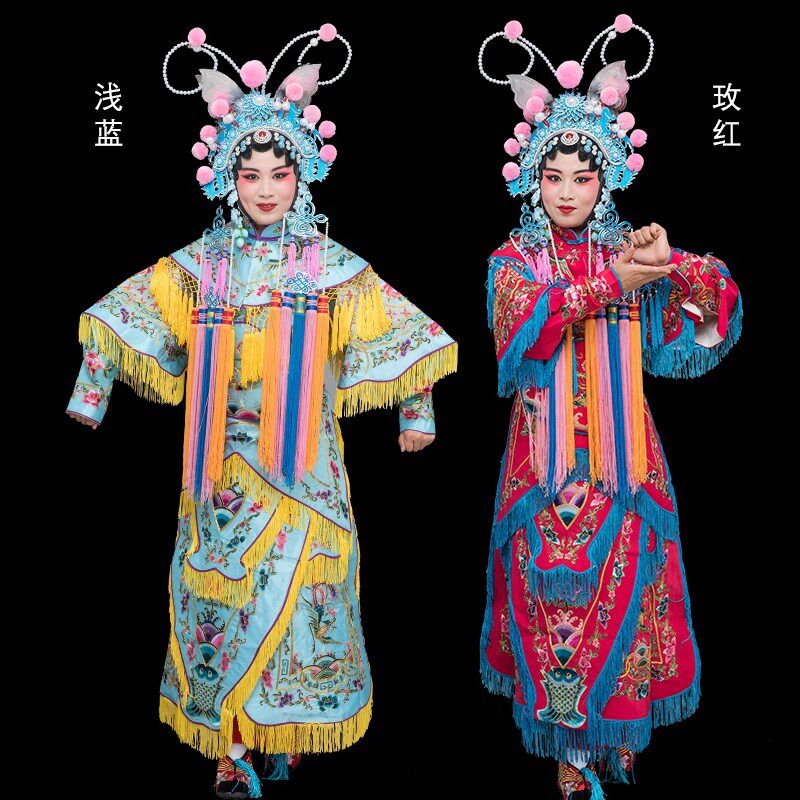 京剧戏服戏曲戏剧武旦衣 古装演出刀马旦女将女改良靠 扈三娘软靠